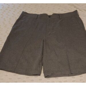 Pro Tour Coolplay Mens Gray Golf Shorts Flat Front Size 38 Heathered Performance